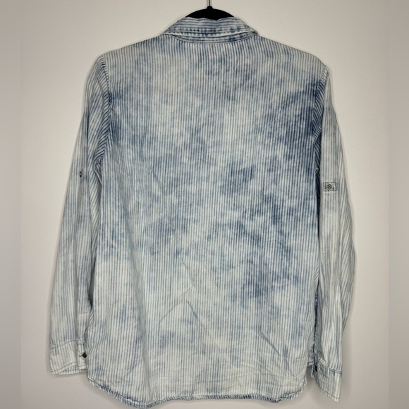 Cloth & Stone pinstripes wash tencell lyocell shirt size small - Picture 6 of 6